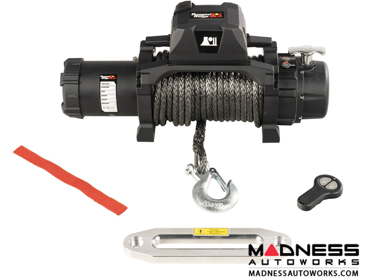 Jeep Gladiator Trekker Winch w/ Synthetic Rope & Wireless Remote - 12,500 lbs